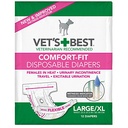 Vet's Best Comfort-Fit Disposable Diapers - Female Dog - Large/XL  (12 units)