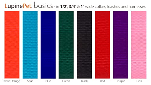 LupinePet 1/2-inch-wide - PINK - 4' DOG LEASH with Padded Handle (122cm)
