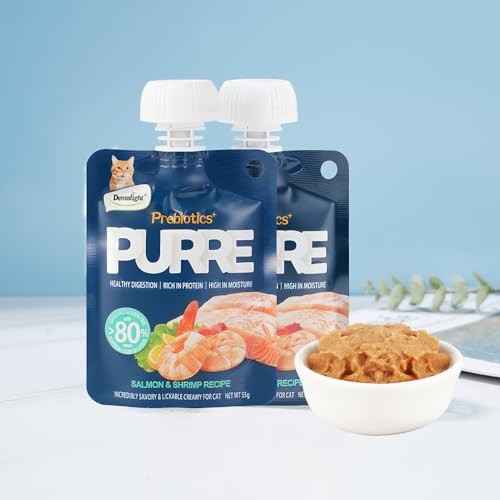 Dentalight Prebiotics Purre CAT - Salmon & Shrimp -55g