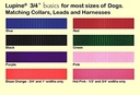 LupinePet 3/4-inch-wide - PURPLE - STEP IN HARNESS - (15" - 21") (39 - 53 CM)
