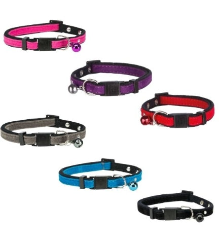 Trixie Collar w/ Rhinestone Gems for Cats - RED/28CM