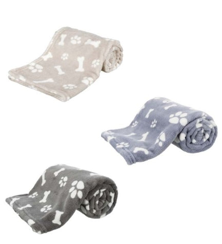 Trixie Kenny Plush Blanket for Dogs - BLUE/SMALL