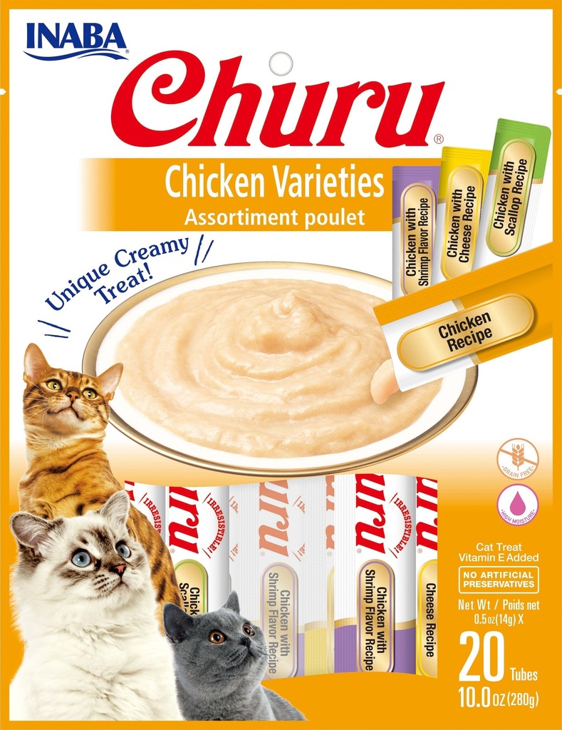 [857276007130] Inaba Churu Chicken Varieties Bag 20 Tubes