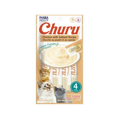 [850030015365] Inaba Churu Chicken with Salmon Recipe Lickable Cat Treats - 56g