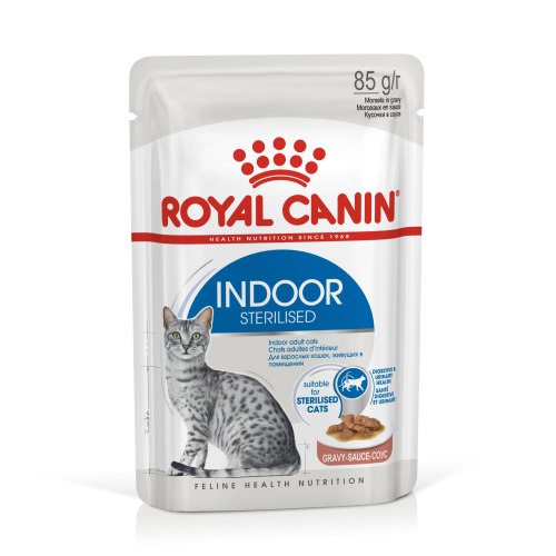 [RO288010] Royal Canin Feline Health Nutrition Indoor Gravy (Wet Food - Pouches) 1 x 85 g