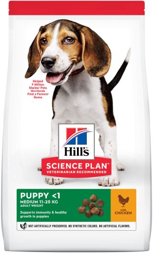 [604267] Hill's Science Plan MEDIUM Puppy Food -  Chicken 2.5kg
