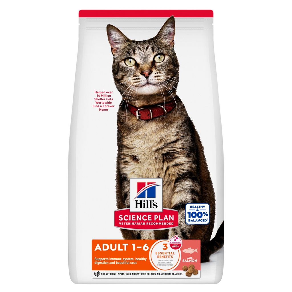 [609368] Hill's Science Plan Adult Cat Food with Salmon 1.5kg