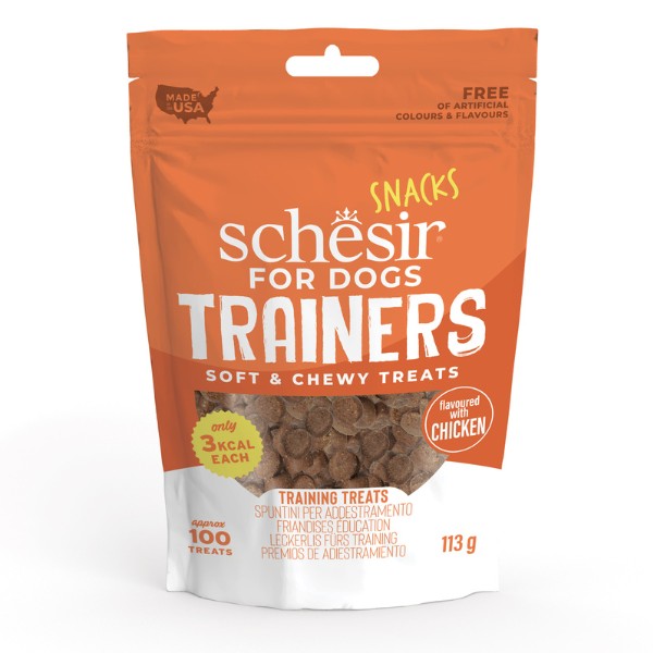 [SCINV26261604] Schesir TRAINERS soft & Chewy Treats - CHICKEN - 113g