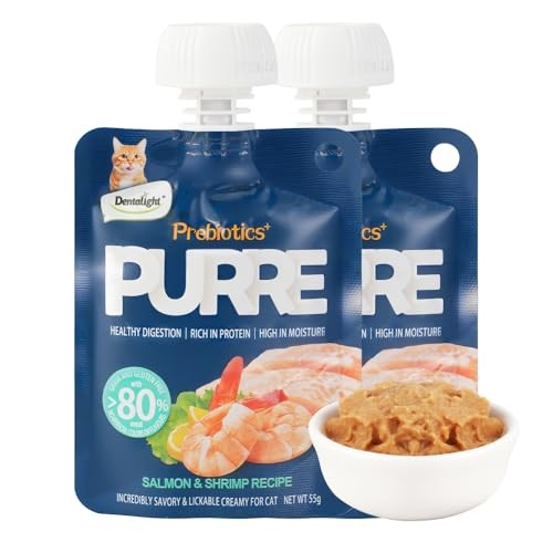 [DL13005] Dentalight Prebiotics Purre CAT - Salmon & Shrimp - 5g