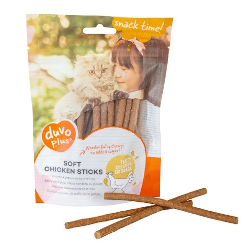 [LR15543] Duvo Soft Chicken Sticks for Cats - 50g