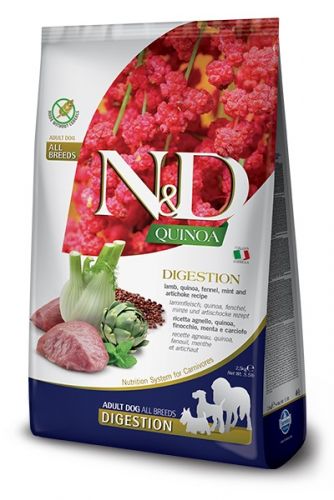 Farmina N&D Mini Adult Dog - Quinoa & Lamb DIGESTION - 2.5kg