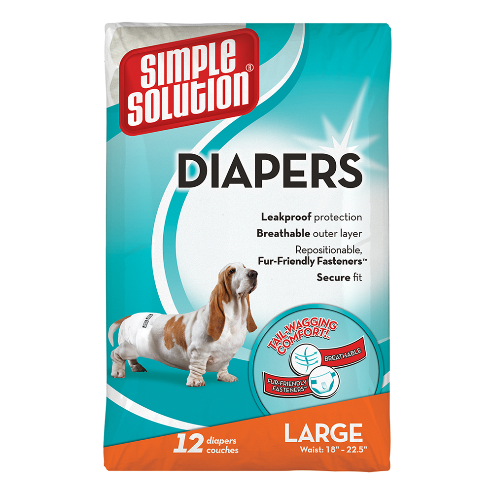 Disposal Diapers SS - FEMALE DOG - L/XL (23-34kg / waist:46-69cm) 12 Diapers
