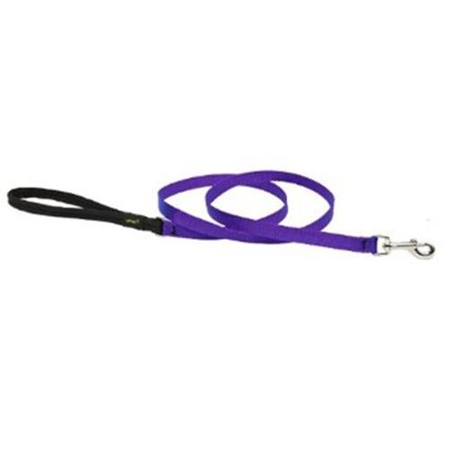 LupinePet 1/2-inch-wide - PURPLE - DOG LEASH with Padded Handle