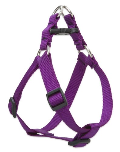 LupinePet 1/2-inch-wide - PURPLE - STEP IN HARNESS - (12" - 18") (31 - 45 CM)