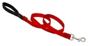 LupinePet 3/4-inch-wide - RED - 4' DOD LEASH with Padded Handle (122 CM)