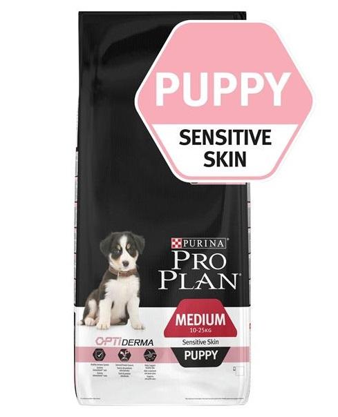 Purina Pro Plan SENSITIVE SKIN Puppy - Medium - Salmon 3kg